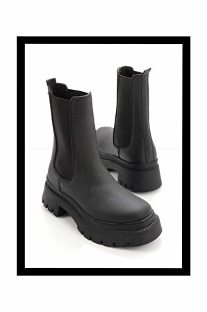 Mat Siyah  Kadın Bot & Bootie K02703033309