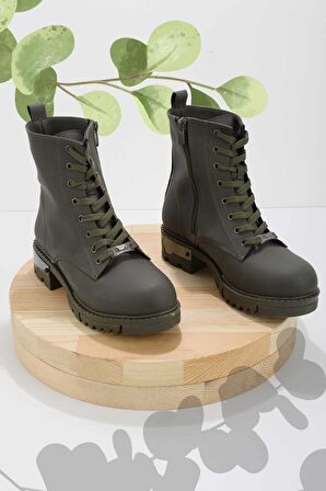 Bambi Mat Haki  Kadın Bot & Bootie K02703021109