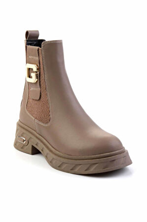 Vizon Hakiki Deri Kadın Bot & Bootie K02719102203