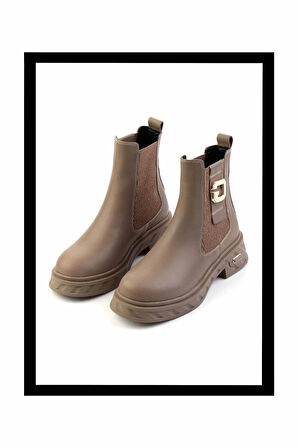 Vizon Hakiki Deri Kadın Bot & Bootie K02719102203