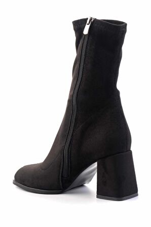Siyah Süet  Kadın Bot & Bootie K02718131502