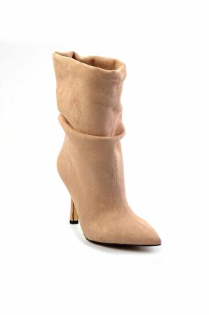 Bej Süet  Kadın Bot & Bootie K02718025202