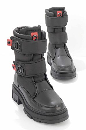 Bambi Siyah Siyah  Kadın Bot & Bootie K02724988809
