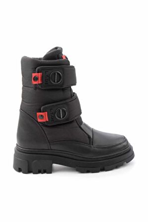 Bambi Siyah Siyah  Kadın Bot & Bootie K02724988809
