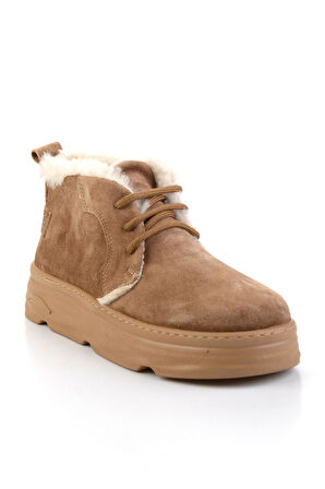 Taba Hakiki Deri Kadın Bot & Bootie K02748100302