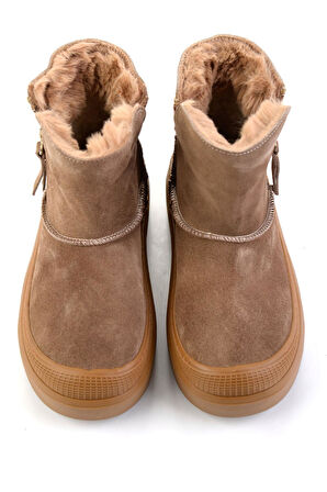 Taba Hakiki Deri Kadın Bot & Bootie K02748100402