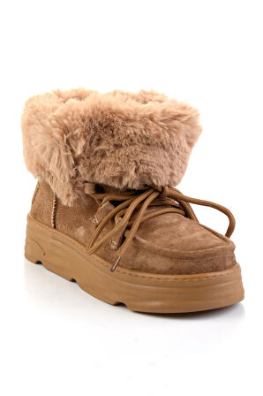 Taba Hakiki Deri Kadın Bot & Bootie K02748100802