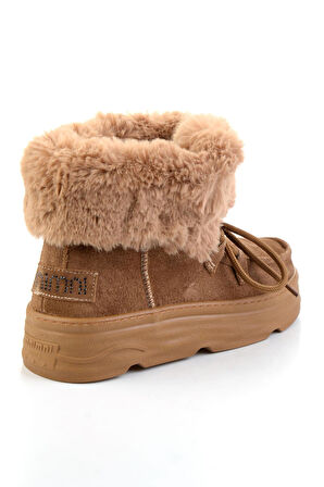 Taba Hakiki Deri Kadın Bot & Bootie K02748100802