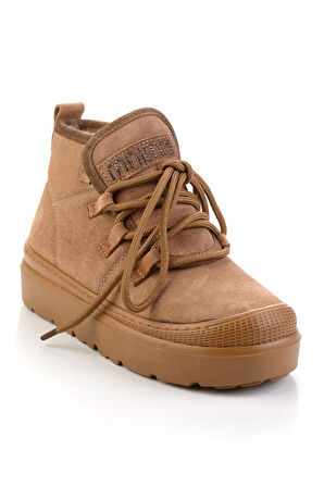 Taba Hakiki Deri Kadın Bot & Bootie K02748100902