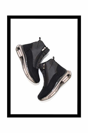 Siyah Paraşüt  Kadın Bot & Bootie K02763100067
