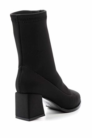 Siyah Streç  Kadın Bot & Bootie K02792050717