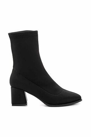 Siyah Streç  Kadın Bot & Bootie K02792050717