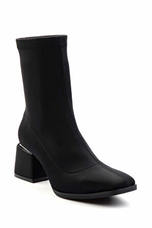 Siyah Streç  Kadın Bot & Bootie K02792303017