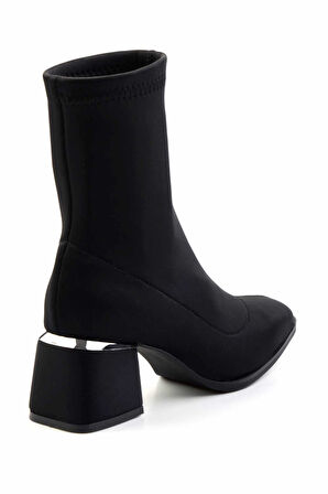Siyah Streç  Kadın Bot & Bootie K02792303017