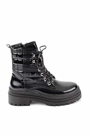 Bambi Siyah Kirisik Rugan  Kadın Bot & Bootie K02792000208