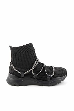 Bambi Siyah Triko  Kadın Sneaker K02813500182