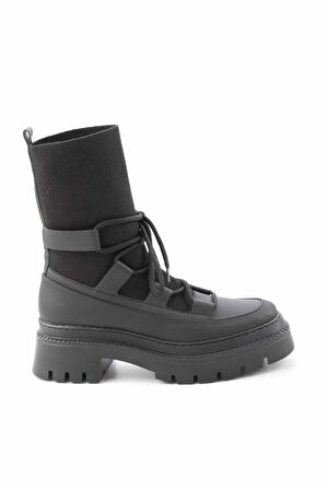 Bambi Mat Siyah  Kadın Bot & Bootie K02813500209