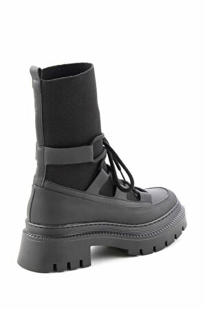 Bambi Mat Siyah  Kadın Bot & Bootie K02813500209