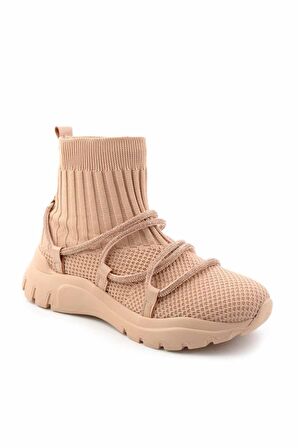 Bambi Nude Triko  Kadın Sneaker K02813500182