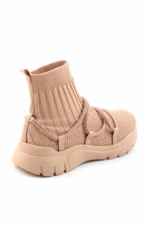 Bambi Nude Triko  Kadın Sneaker K02813500182