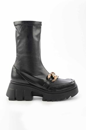 Bambi Siyah  Kadın Bot & Bootie K02828114609