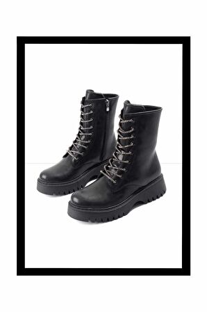 Siyah  Kadın Bot & Bootie K02823112409