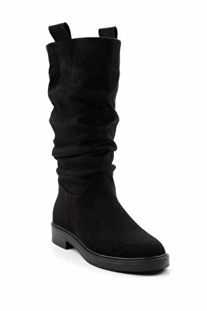 Siyah Süet  Kadın Bot & Bootie K02828061002