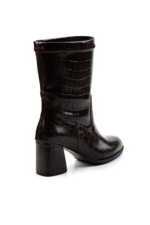 Kahve Kroko  Kadın Bot & Bootie K02824707011