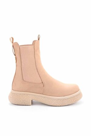 Bambi Vizon Süet  Kadın Bot & Bootie K02824201302