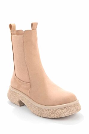 Bambi Vizon Süet  Kadın Bot & Bootie K02824201302