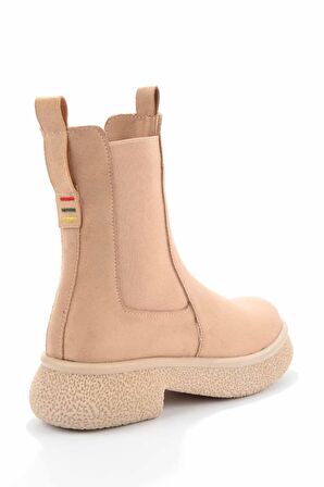 Bambi Vizon Süet  Kadın Bot & Bootie K02824201302