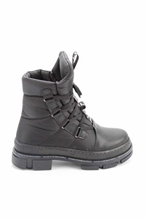 Bambi Siyah Anorak  Kadın Bot & Bootie K02823110785