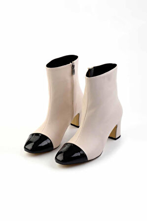 Bej Siyah  Kadın Bot & Bootie K02828335009