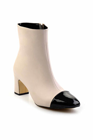 Bej Siyah  Kadın Bot & Bootie K02828335009