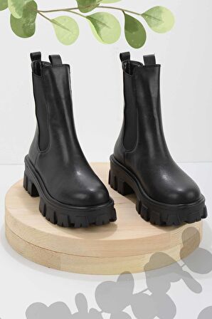 Bambi Siyah  Kadın Bot & Bootie K02839052109