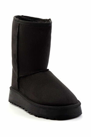 Siyah Süet   Kadın Bot & Bootie K02855115202