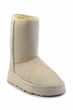 Bej Süet  Kadın Bot & Bootie K02855115202