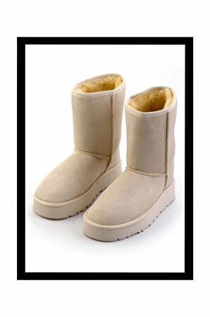 Bej Süet  Kadın Bot & Bootie K02855115202