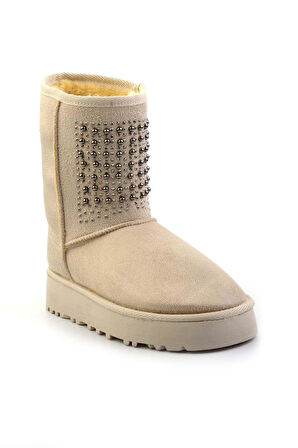 Bej Süet  Kadın Bot & Bootie K02855115402