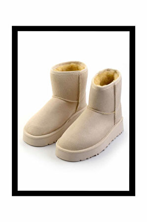 Bej Süet  Kadın Bot & Bootie K02855115602