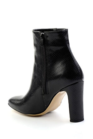 Siyah Yılan  Kadın Bot & Bootie K02926075007