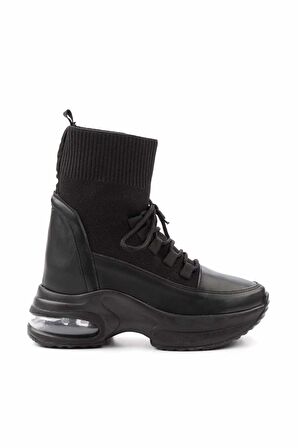 Siyah Triko  Kadın Sneaker K02932402382