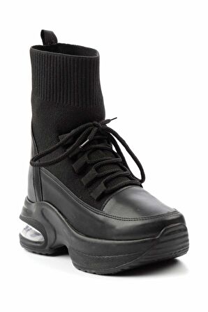 Siyah Triko  Kadın Sneaker K02932402382
