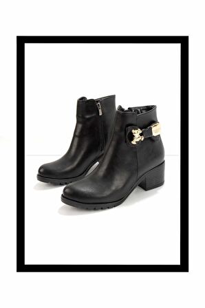 Siyah  Kadın Bot & Bootie K02994060909