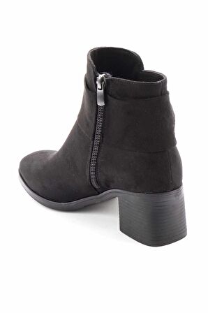 Bambi Siyah Süet  Kadın Bot & Bootie K02994060302