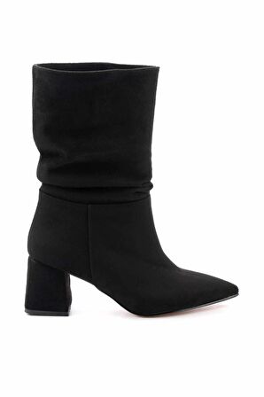 Siyah Süet  Kadın Bot & Bootie K02992053002