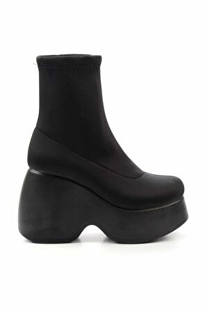 Siyah Streç  Kadın Bot & Bootie K02991003017