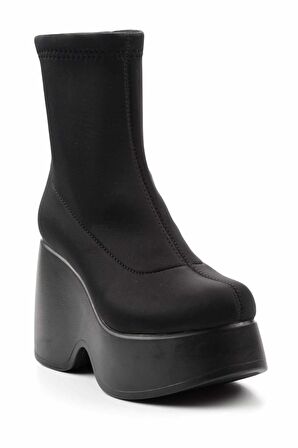 Siyah Streç  Kadın Bot & Bootie K02991003017
