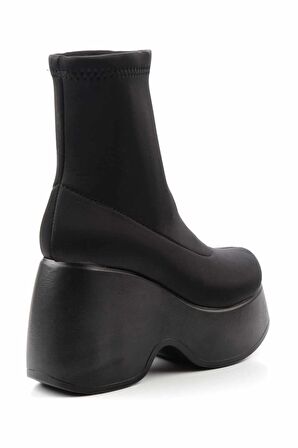 Siyah Streç  Kadın Bot & Bootie K02991003017
