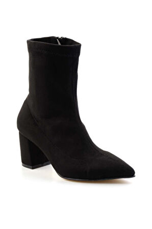 Siyah Streç  Kadın Bot & Bootie K02992112517